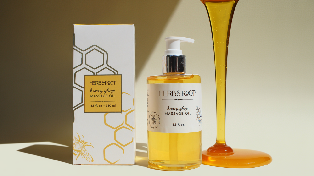 Glaze Massage Oil Gift Set- Couple's Massage Gift Set, Anniversary