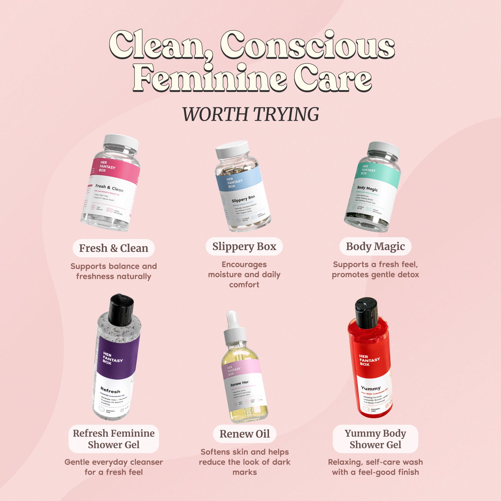 Renew Her Natural Booty & Kitty Oil - 3 Pack | For Smooth