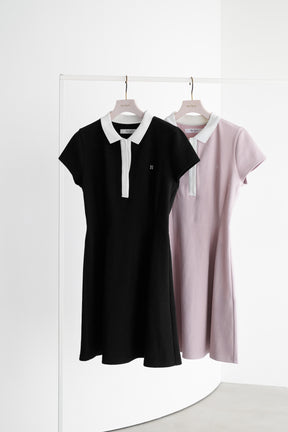 Short Sleeve Polo Mini Dress