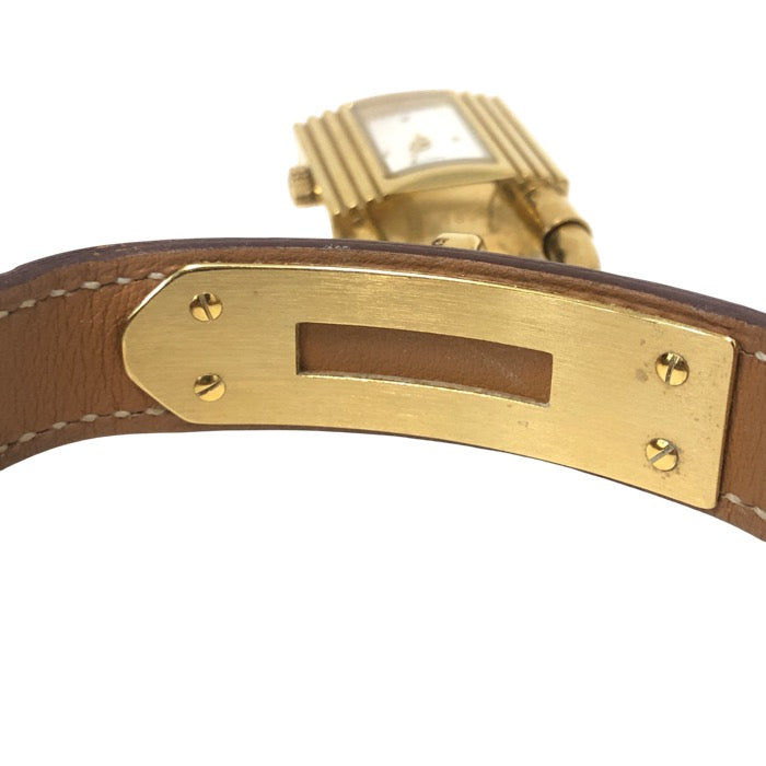 HERMES エルメス ケリーウォッチ 腕時計 ゴールド ブラウン OZ刻印