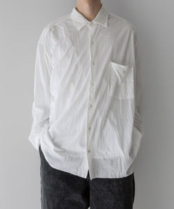 KANEMASA PHIL.】46G ARTISAN JERSEY SHIRT - WHITE – session