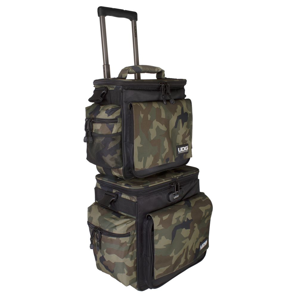 UDG Ultimate SlingBag Trolley Set DeLuxe Black Camo Orange Inside