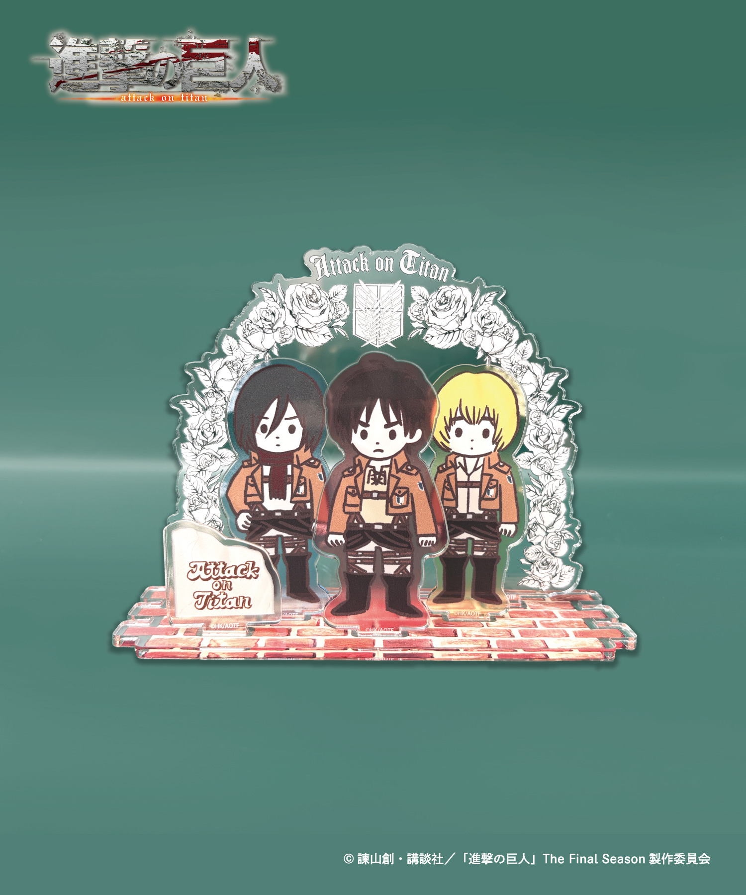 TVアニメ『進撃の巨人』ジオラマ風アクリルスタンド_エレン&ミカサ