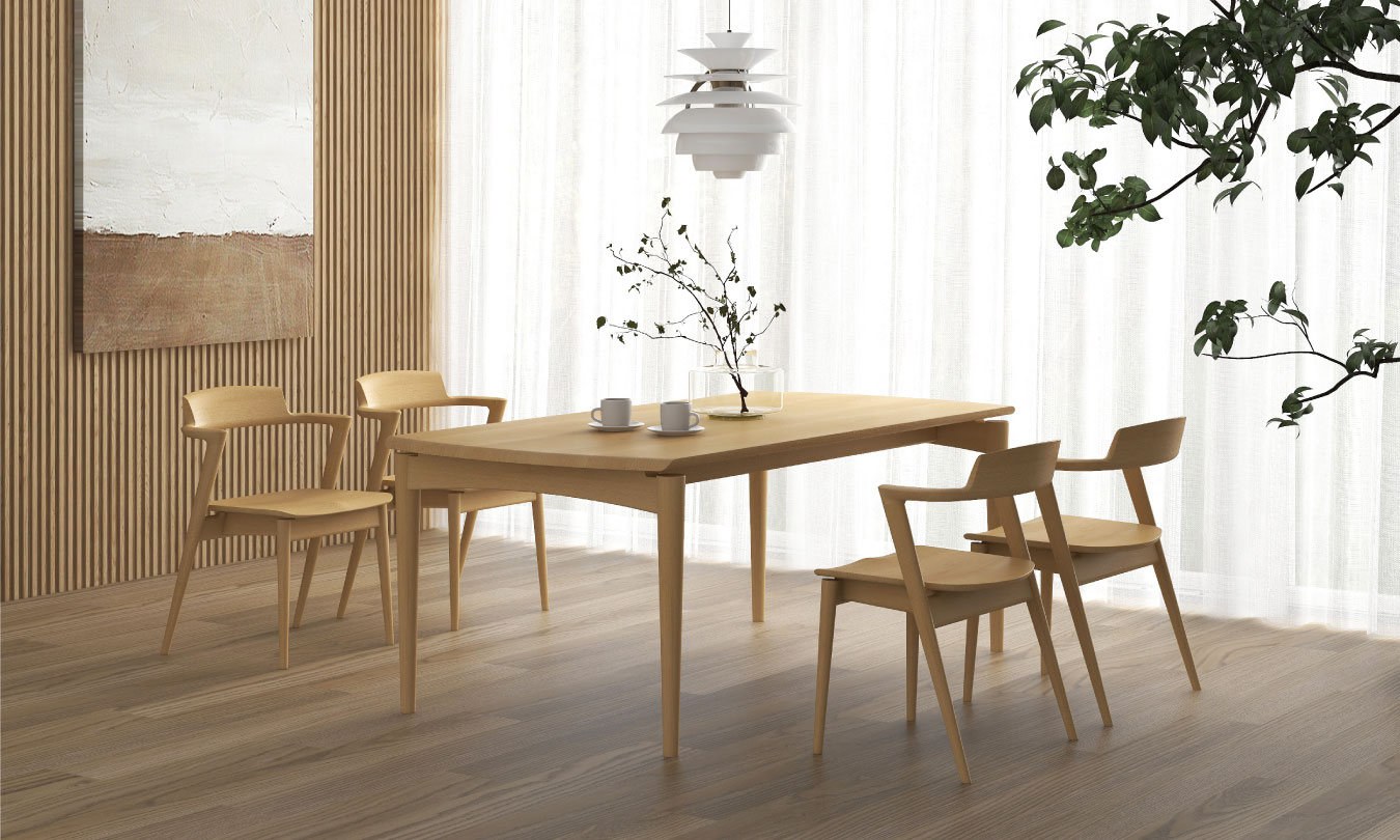 SEOTO セミアームチェア（板座） | 飛騨産業株式会社【公式】 | 飛騨の