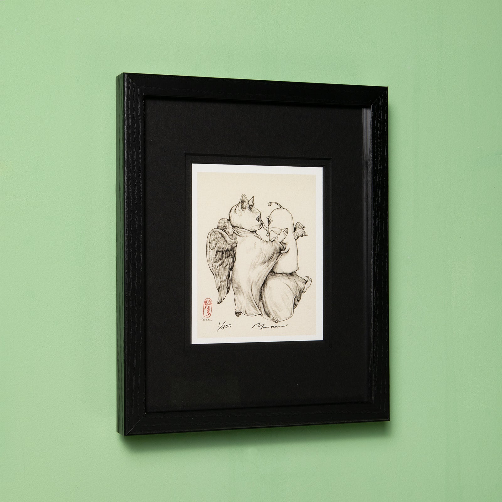 ヒグチユウコ 複製画 ネコちゃんスキ ヒグチユウコ ボリス雑貨店