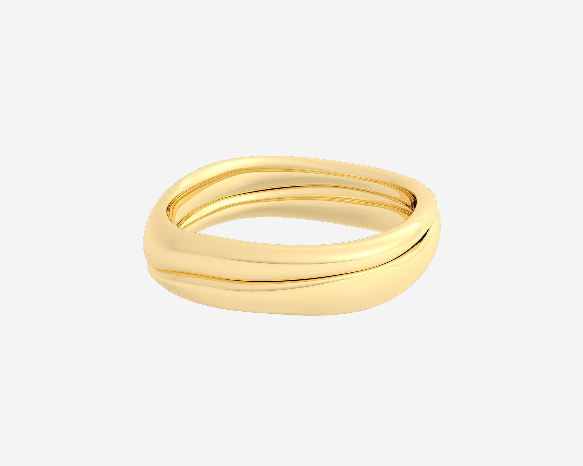 The Duo Melt | Two-Tone Stackable Wedding Ring Set | Holden