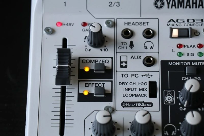 YAMAHA AG03をレビュー。実況・配信に便利なミキサー型オーディオ