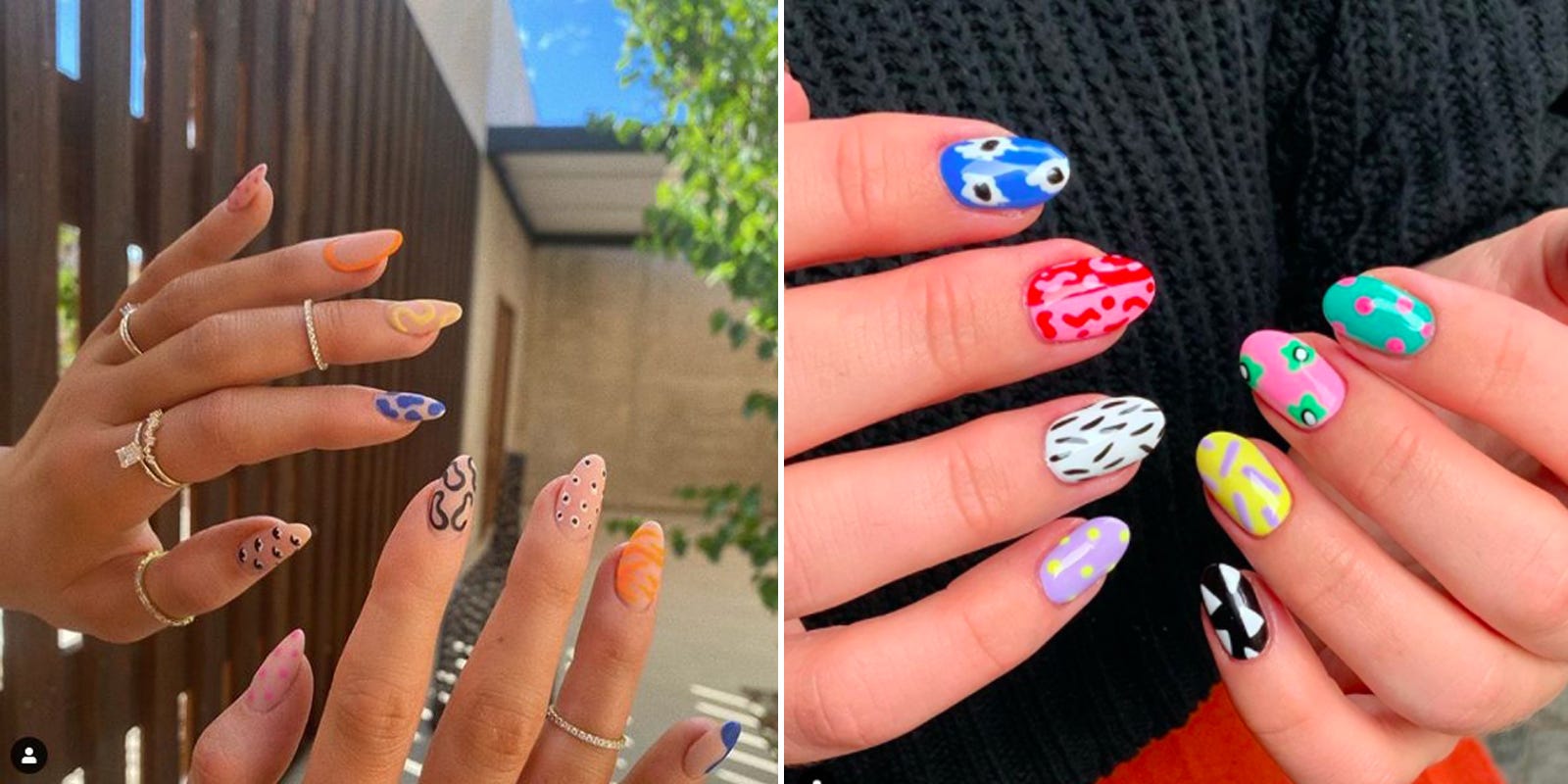 2020秋冬トレンドネイル】カラフルポップな“ミックス＆マッチ”ネイルが