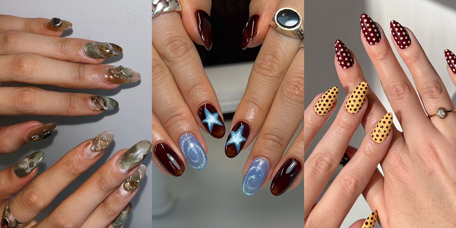 2025秋】8大トレンドネイル解説｜ブラウンネイル／3Dネイル／ドット柄