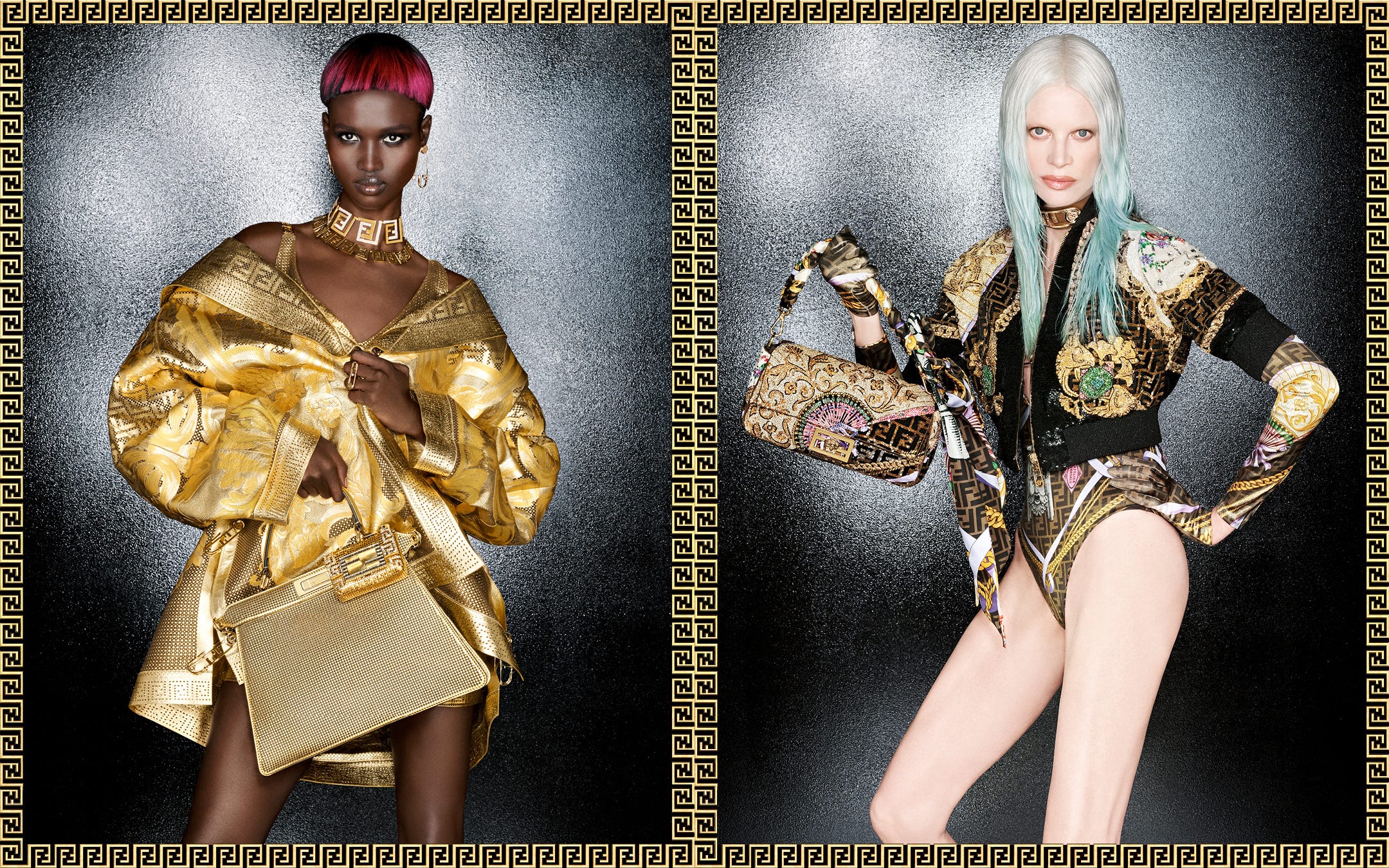 フェンディ」と「ヴェルサーチェ」がスワップ！ “フェンダーチェ