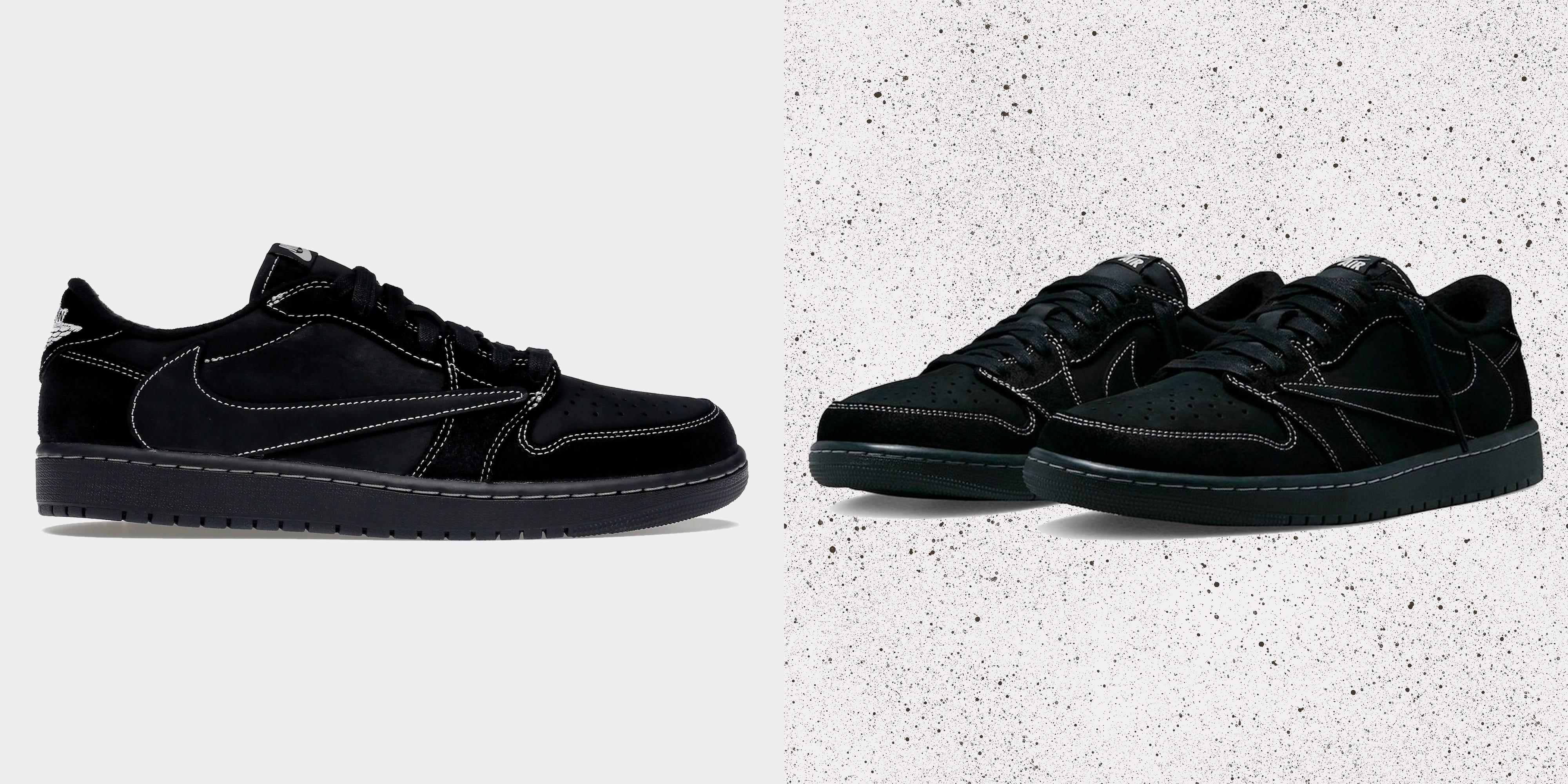 Así son las Travis Scott X Air Jordan 1 Low 'Black Phantom'
