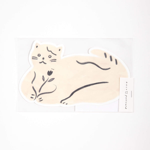猫ポストカード 白猫（中村玲子）｜HITOTOKI公式オンラインストア