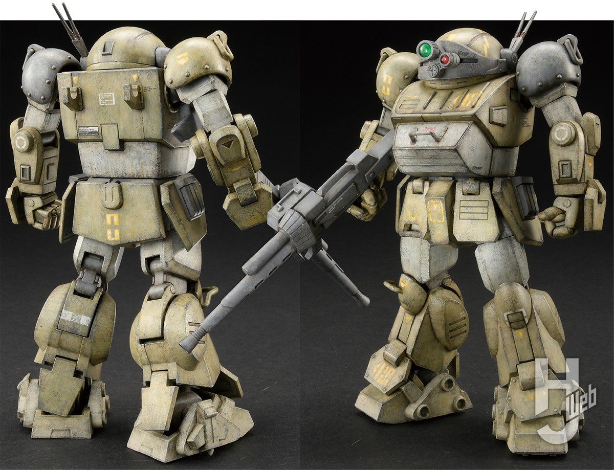 水性ホビーカラーの筆塗りで歴戦の機体に！「HG スコープドッグ」を