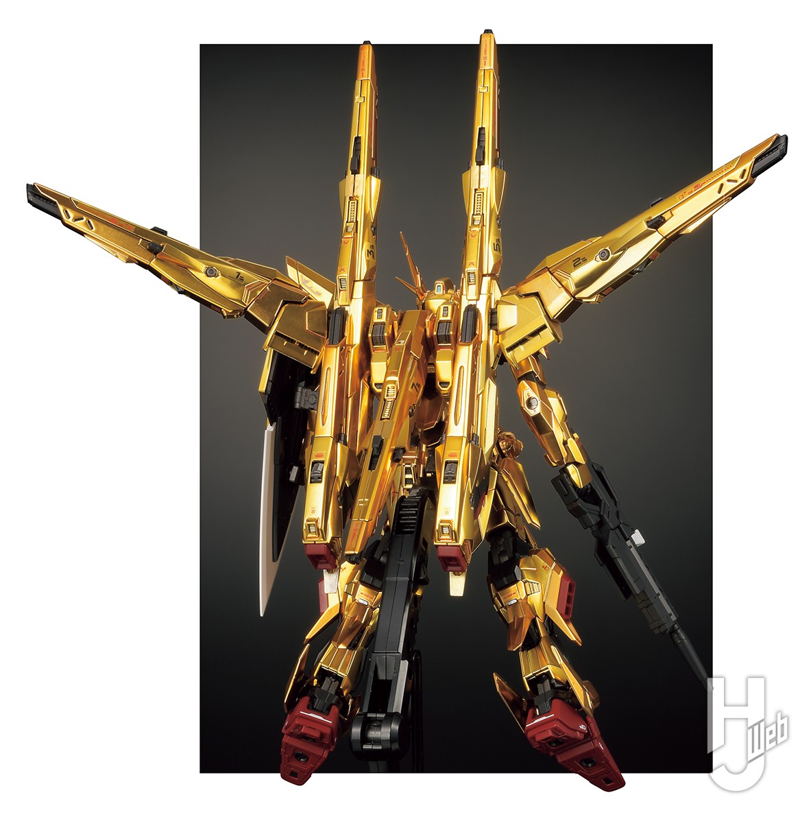 RGアカツキ（オオワシ装備）」＆「シラヌイパック」をメッキを活かした