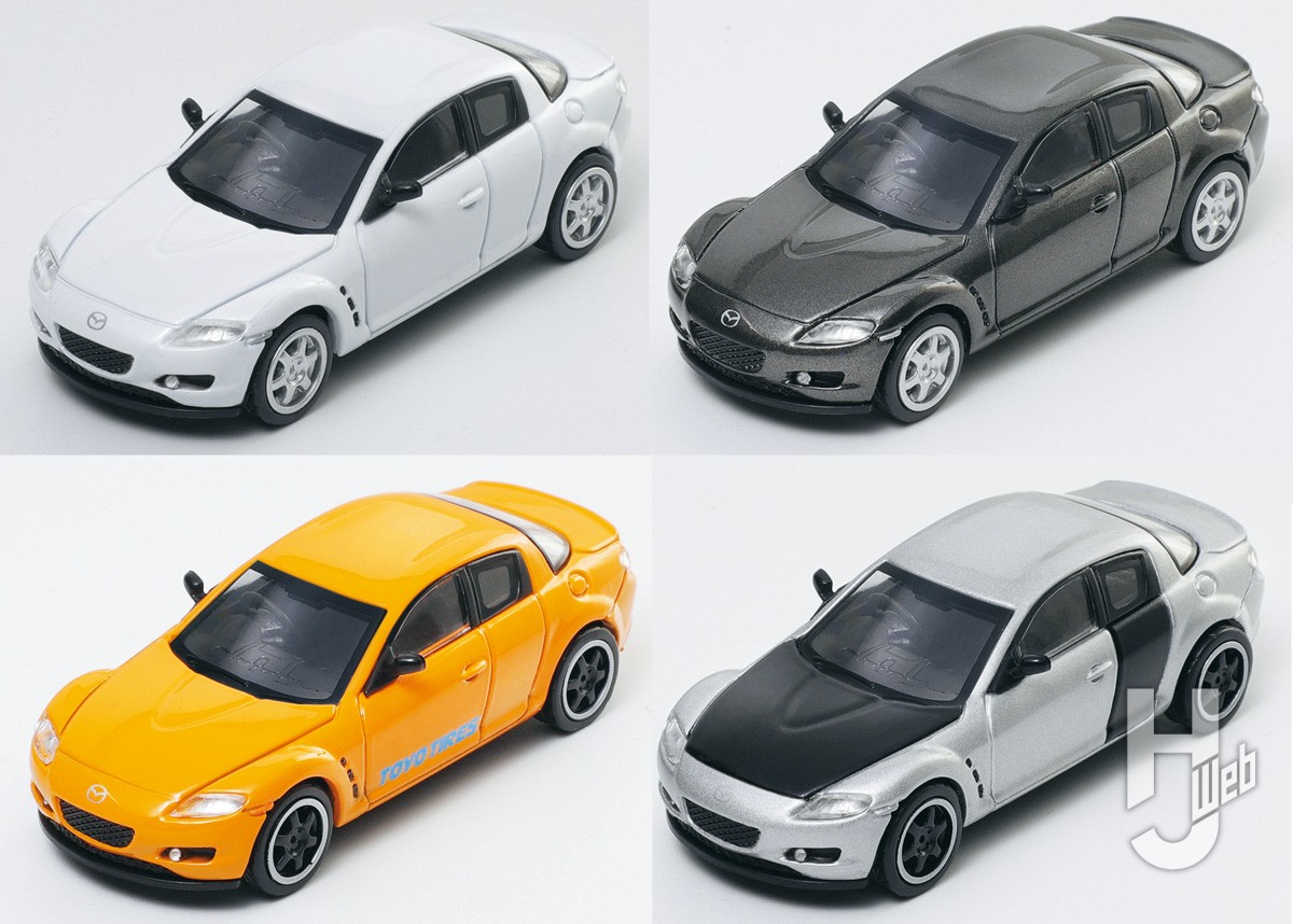 4種カラーのMazda RX-8（RHD）、タイタンボディのCT660など、完成品