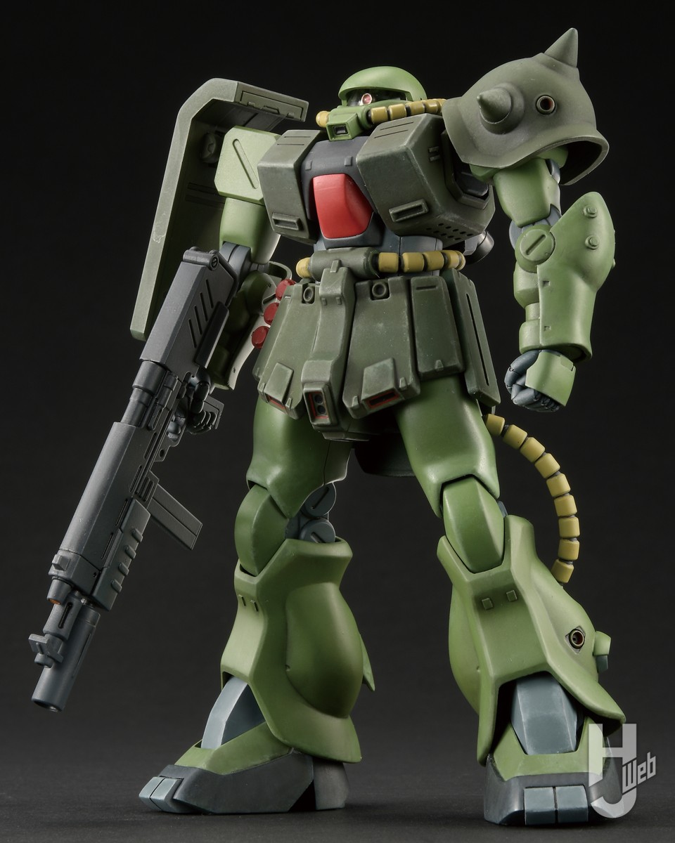 HJメカニクス26 記事抜粋】「HGUC ザクⅡ改」のキットパーツも活用し