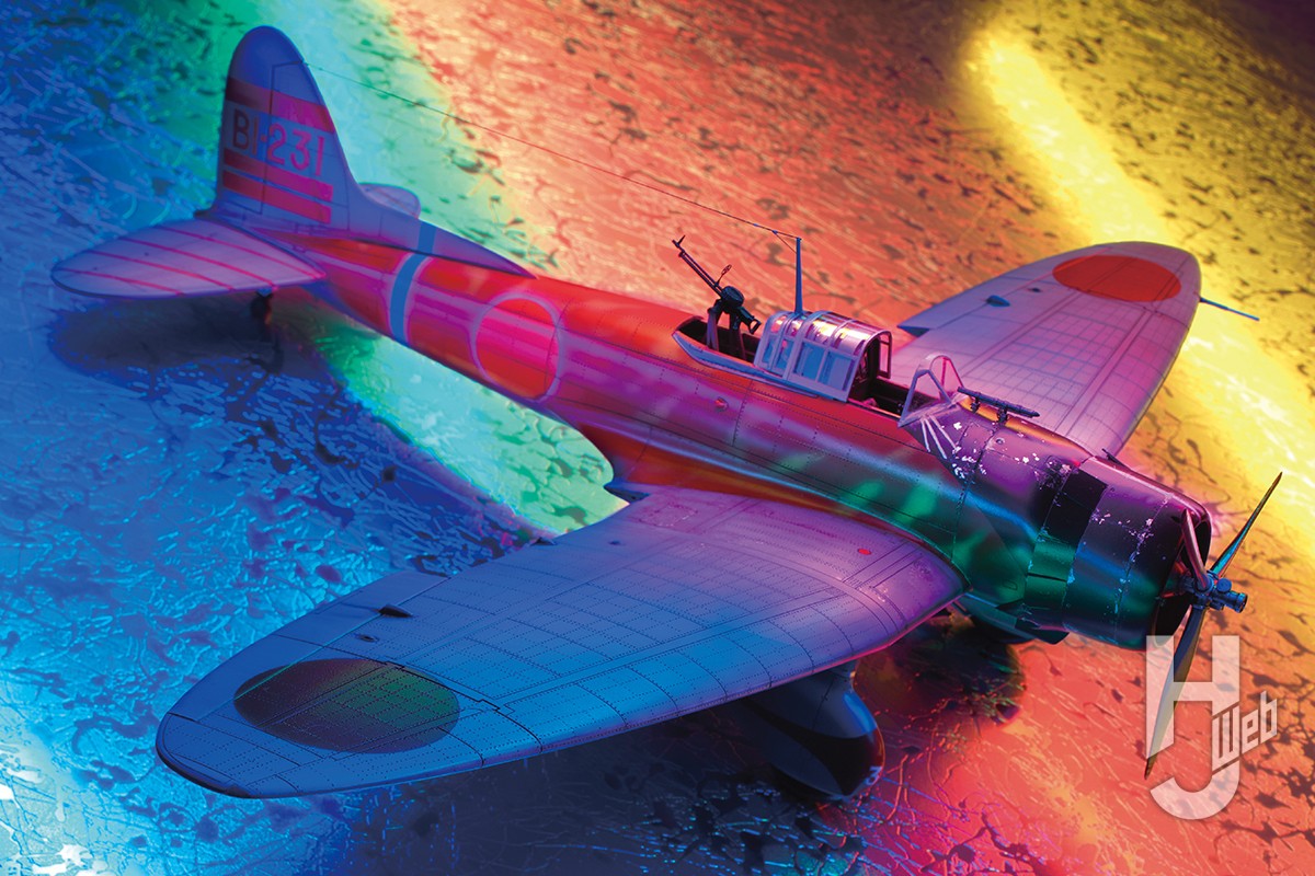 ハセガワ1/48「九九式艦上爆撃機」をベースに“「蒼龍」の赤虎”を製作