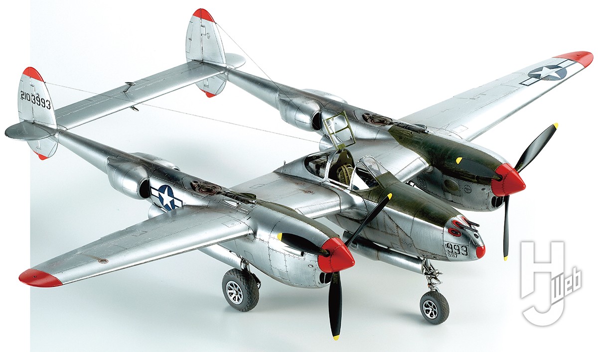 タミヤからP-38ライトニングのJ型がついに登場！【ロッキード P-38J