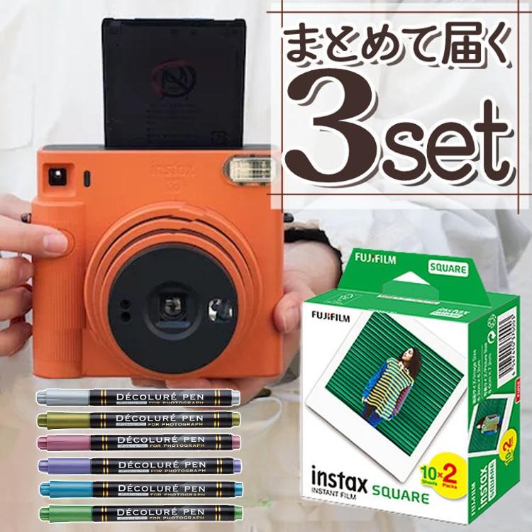 フィルム20枚＆デコペンセット instax SQUARE SQ1 チェキスクエア