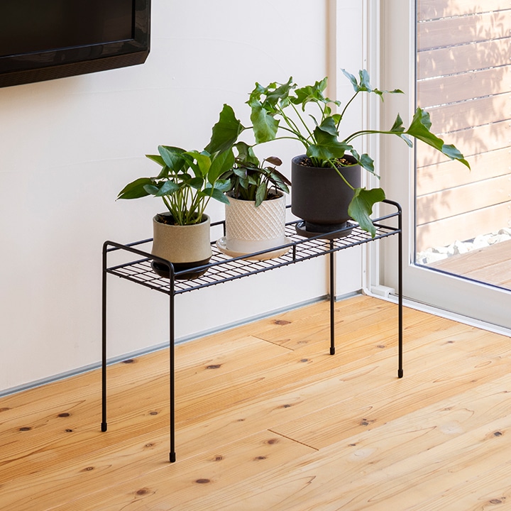 シンプルプラントスタンド スクエア M /A: プランター・シェルフ