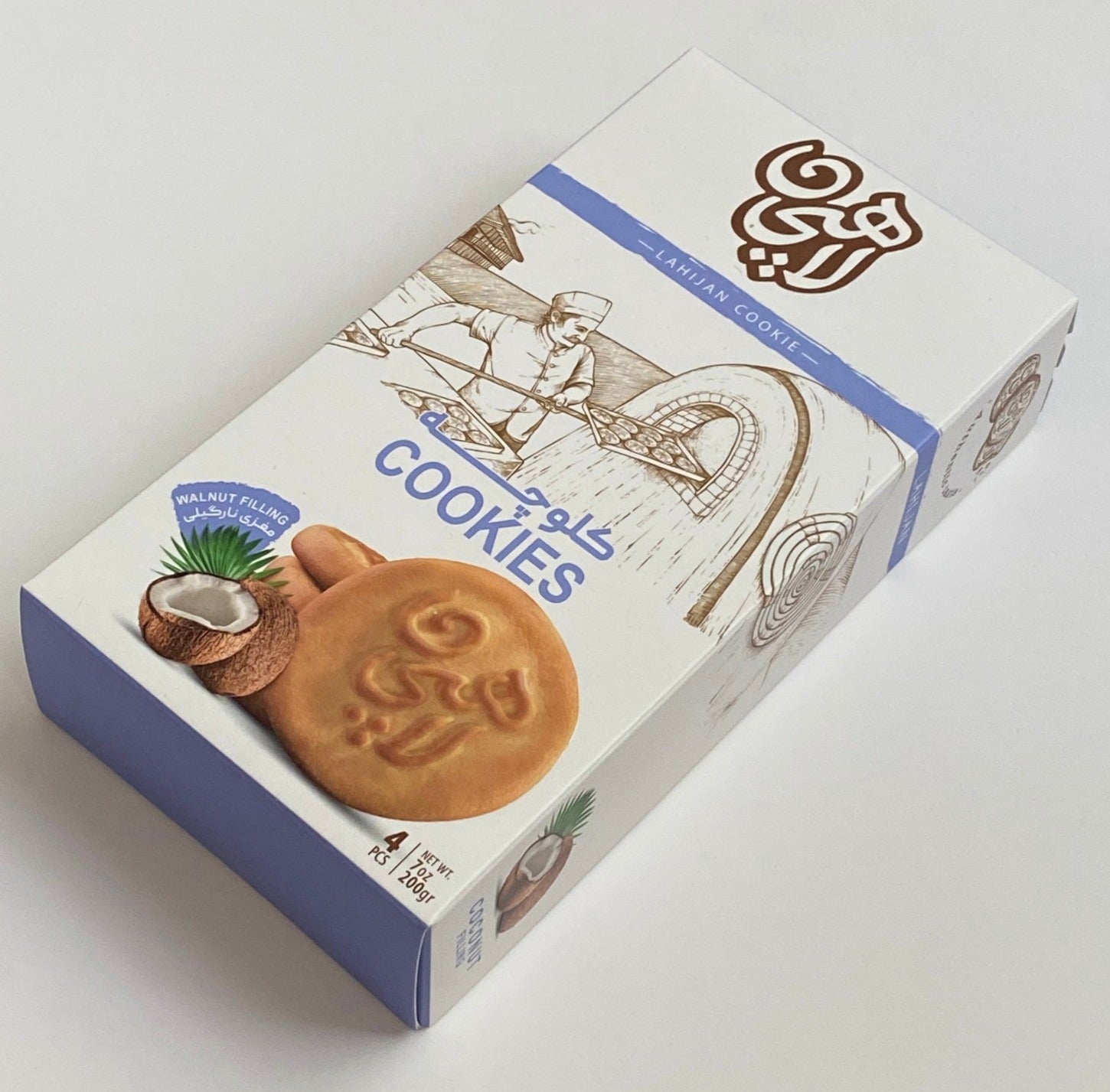 Coconut filling kolooche-کلوچه نارگیلی لاهیجان – Honey Bird Sweets