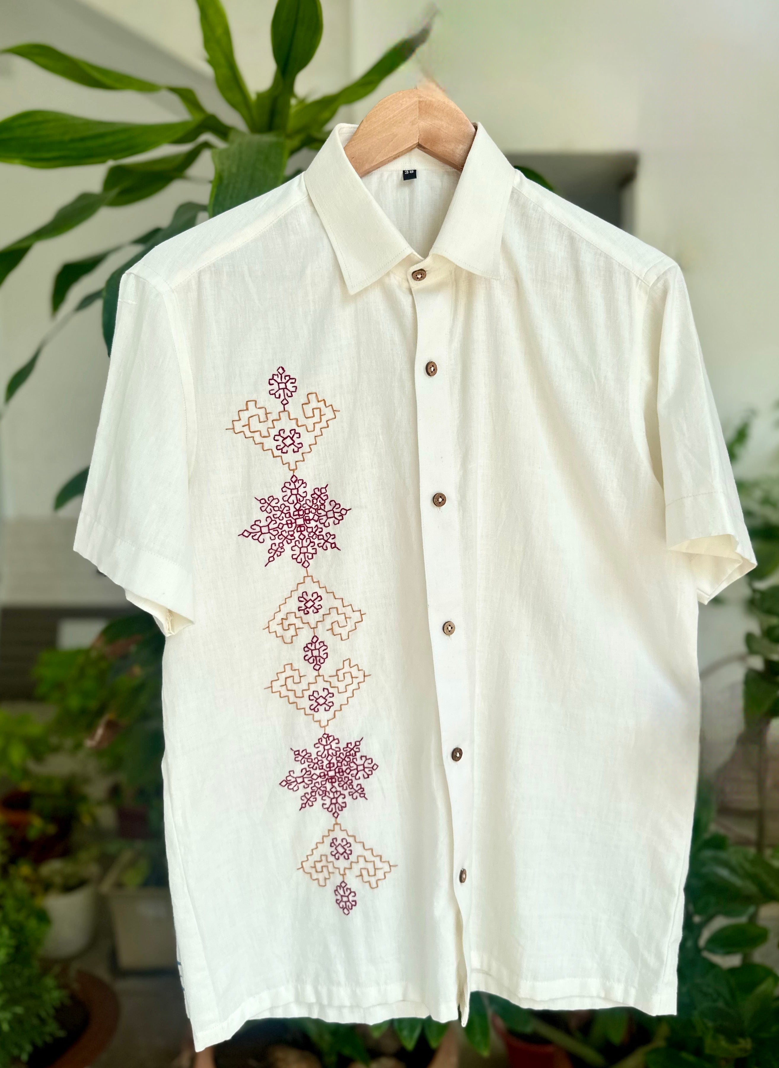 Kasuti Embroidered Shirt – Hoop n Sew