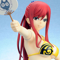 アニメ『FAIRY TAIL』のエルザ・スカーレットが巨大ソフビフィギュア