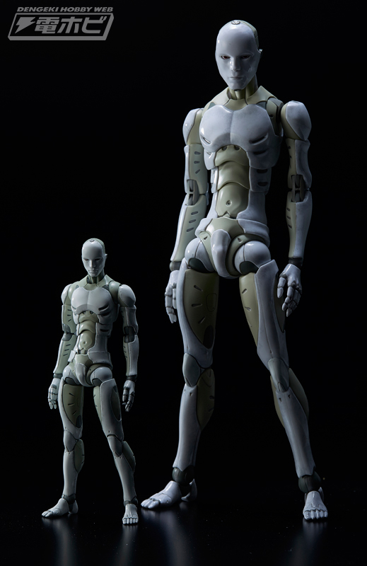 弐瓶勉氏デザイン「東亜重工製合成人間」が1/12スケール可動フィギュア