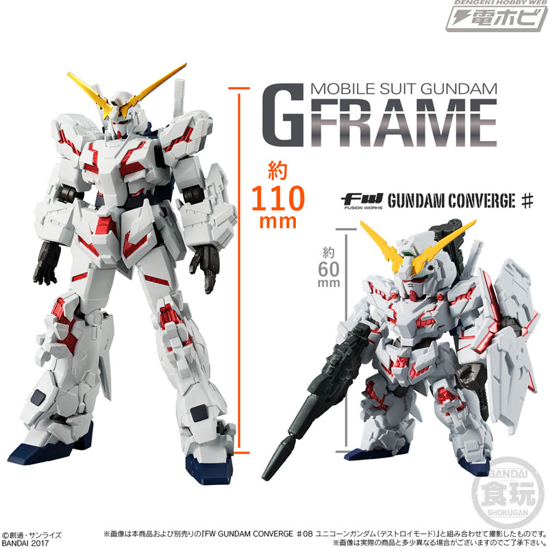 新食玩シリーズ「機動戦士ガンダム Gフレーム」始動!!「ユニコーン