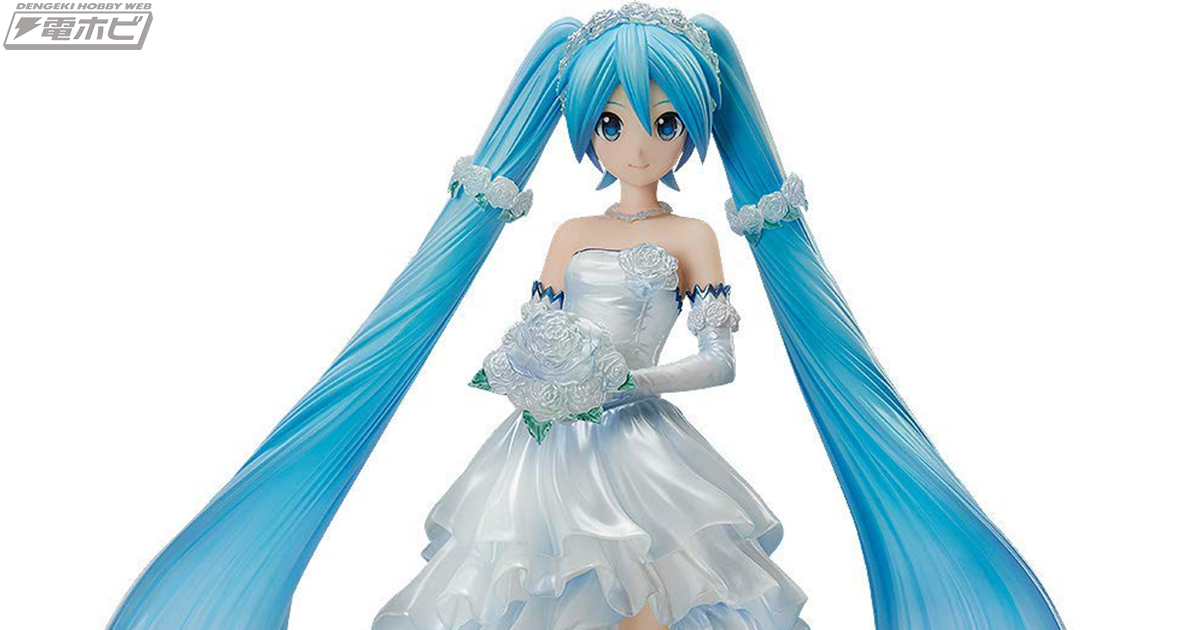 KEI氏が描く純白のウェディングドレスに身を包んだ初音ミクがFREEing