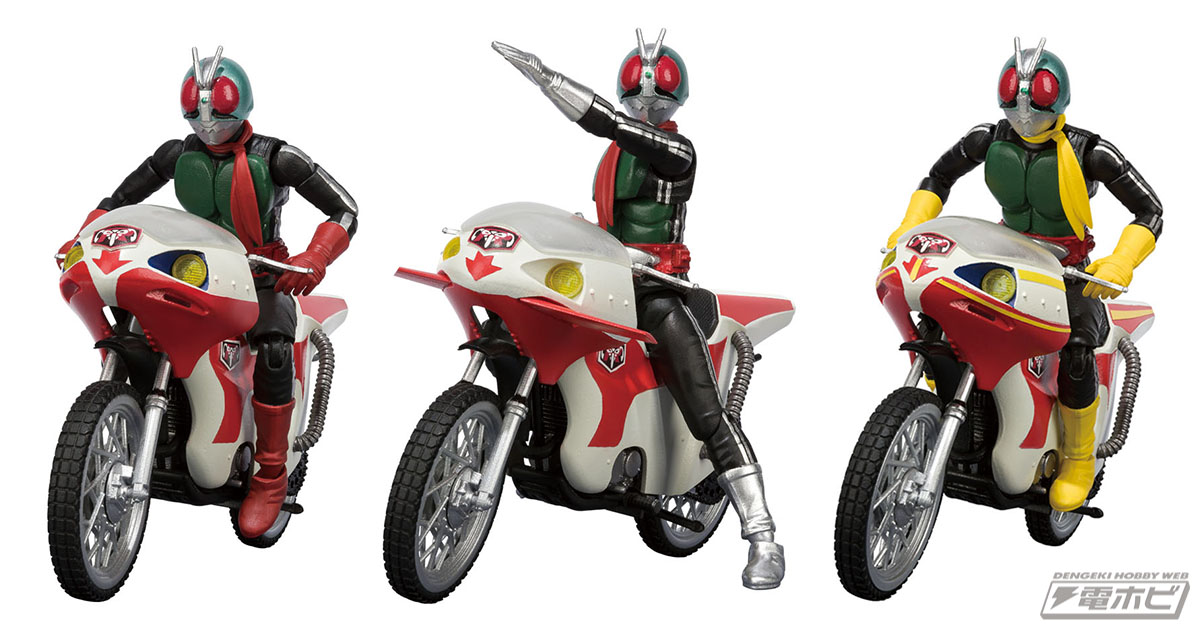 食玩「SHODO-X仮面ライダー」第3弾！新ライダー1号、2号に新サイクロン