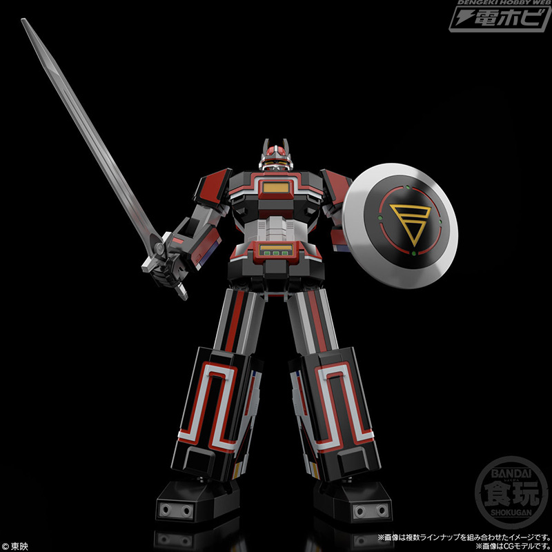 合体プロセスも完全再現！『超電子バイオマン』の食玩プラモデル