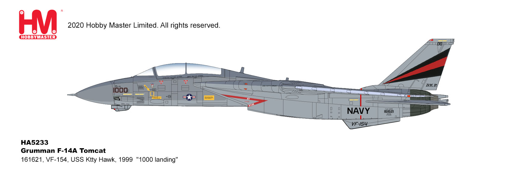 hogan 1/200 F-14 VF-154 箱無し hogan 1/200 F-14 VF-154 箱無し 2026