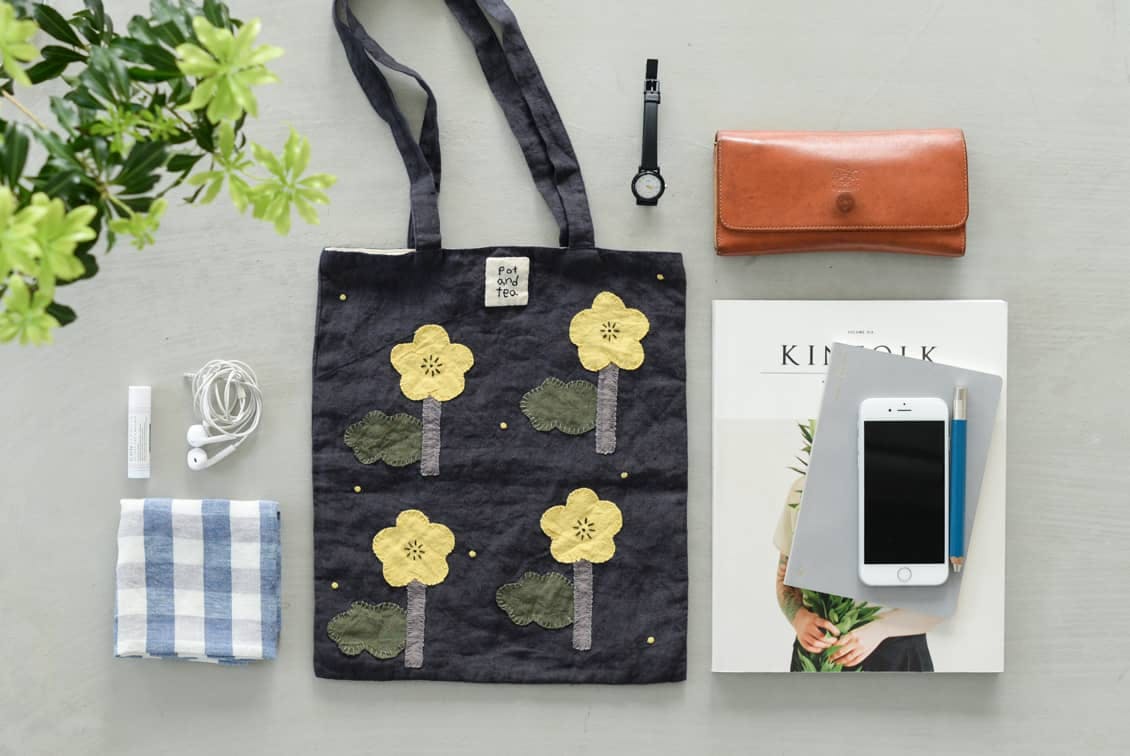 取り扱い終了】当店限定！pot and tea/ポットアンドティー/トート