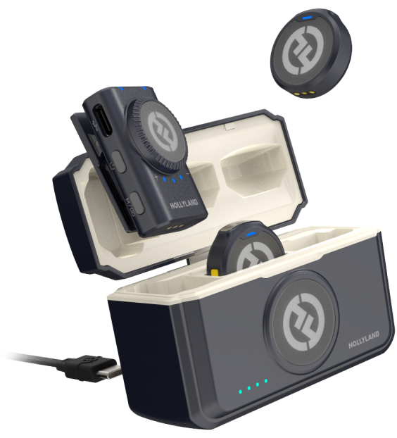 Hollyland ワイヤレスラべリアマイクロホンシステム Lark M2 Combo