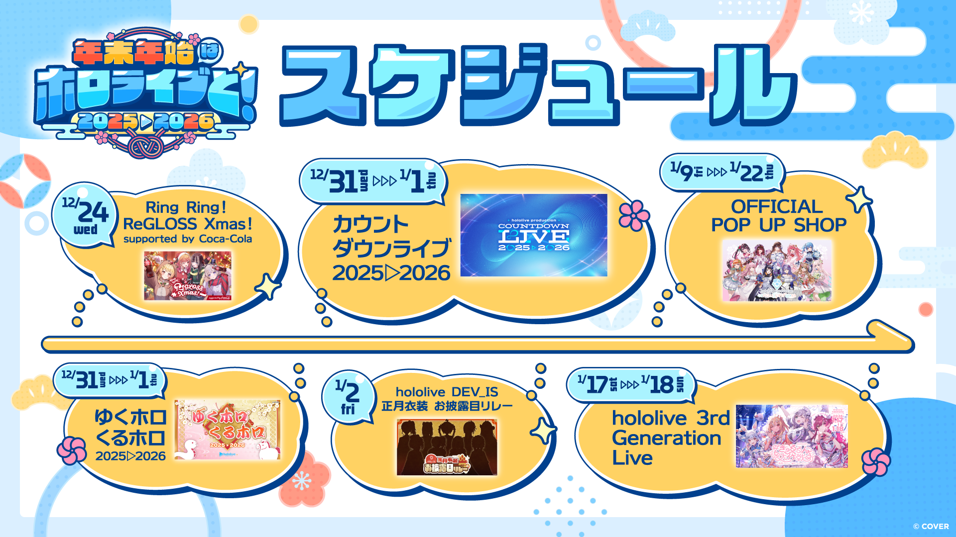 年末年始はホロライブと！全編無料の「hololive production COUNTDOWN