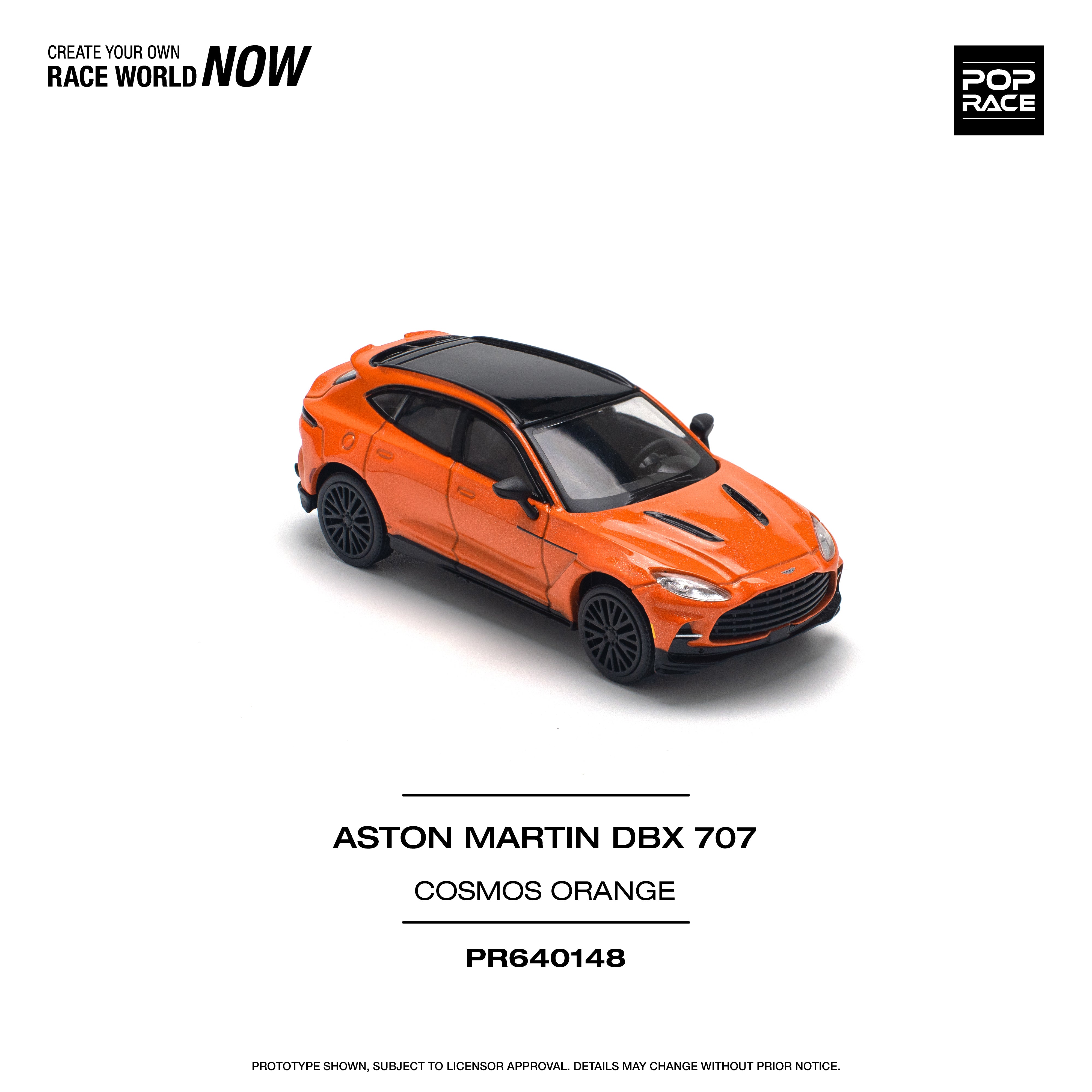 POPRACE 1:64 ASTON MARTIN DBX 707 - COSMOS ORANGE PR640148