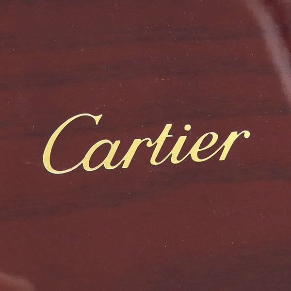カルティエ Cartier 時計ケース ジュエリーケース ブラウン ウッド