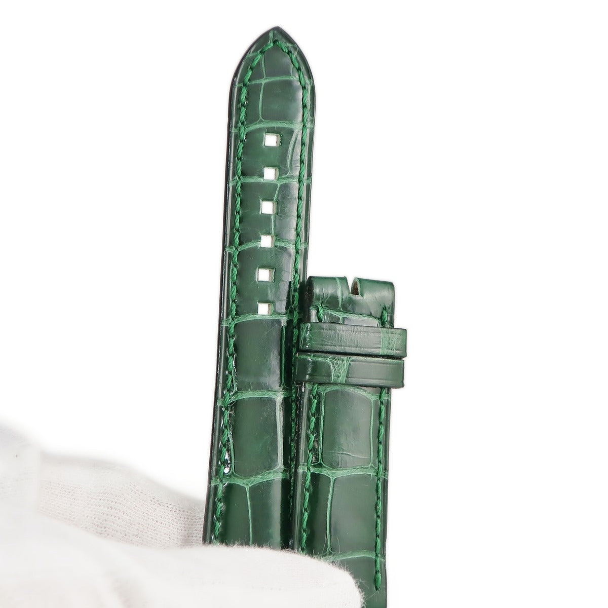 ハリーウィンストン Harry Winston 純正 ボトルグリーン クロコダイル