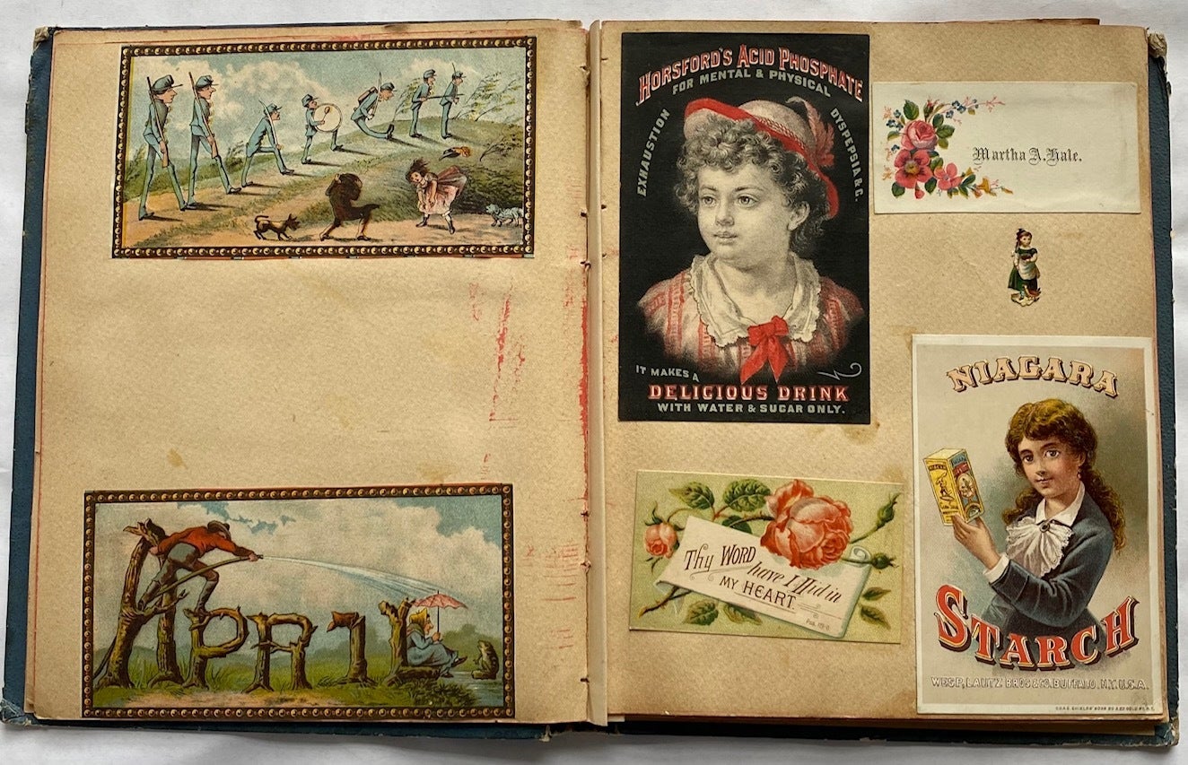 VICTORIAN SCRAPBOOK - TRADE CARDS etc.