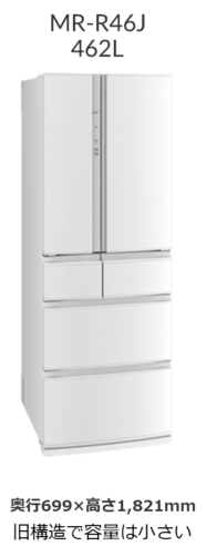 2023年三菱電機冷蔵庫の65㎝幅6機種は何が違う？比較レビュー！『MR