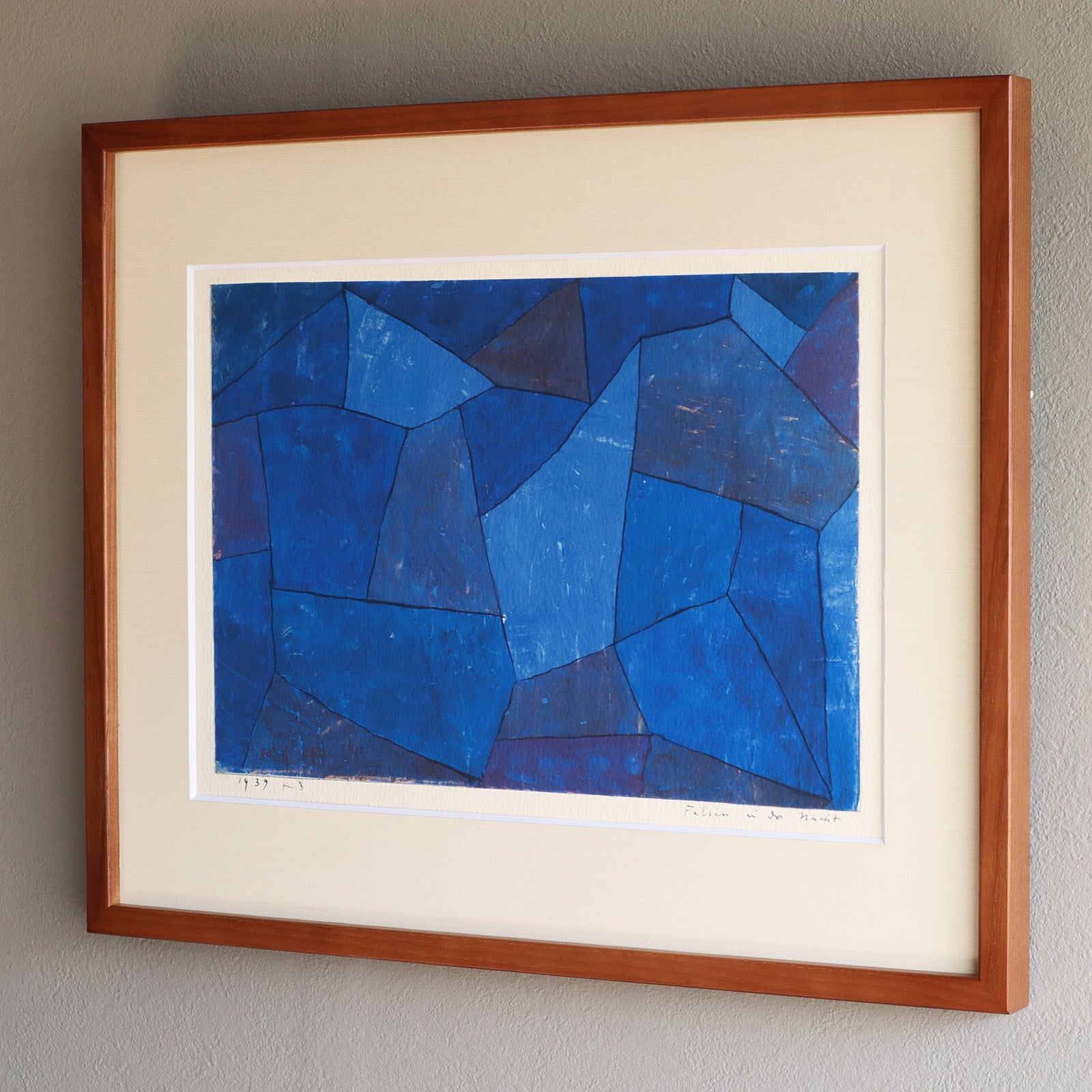 パウル・クレー「夜の岩」アートポスター｜北欧ヴィンテージに合う抽象