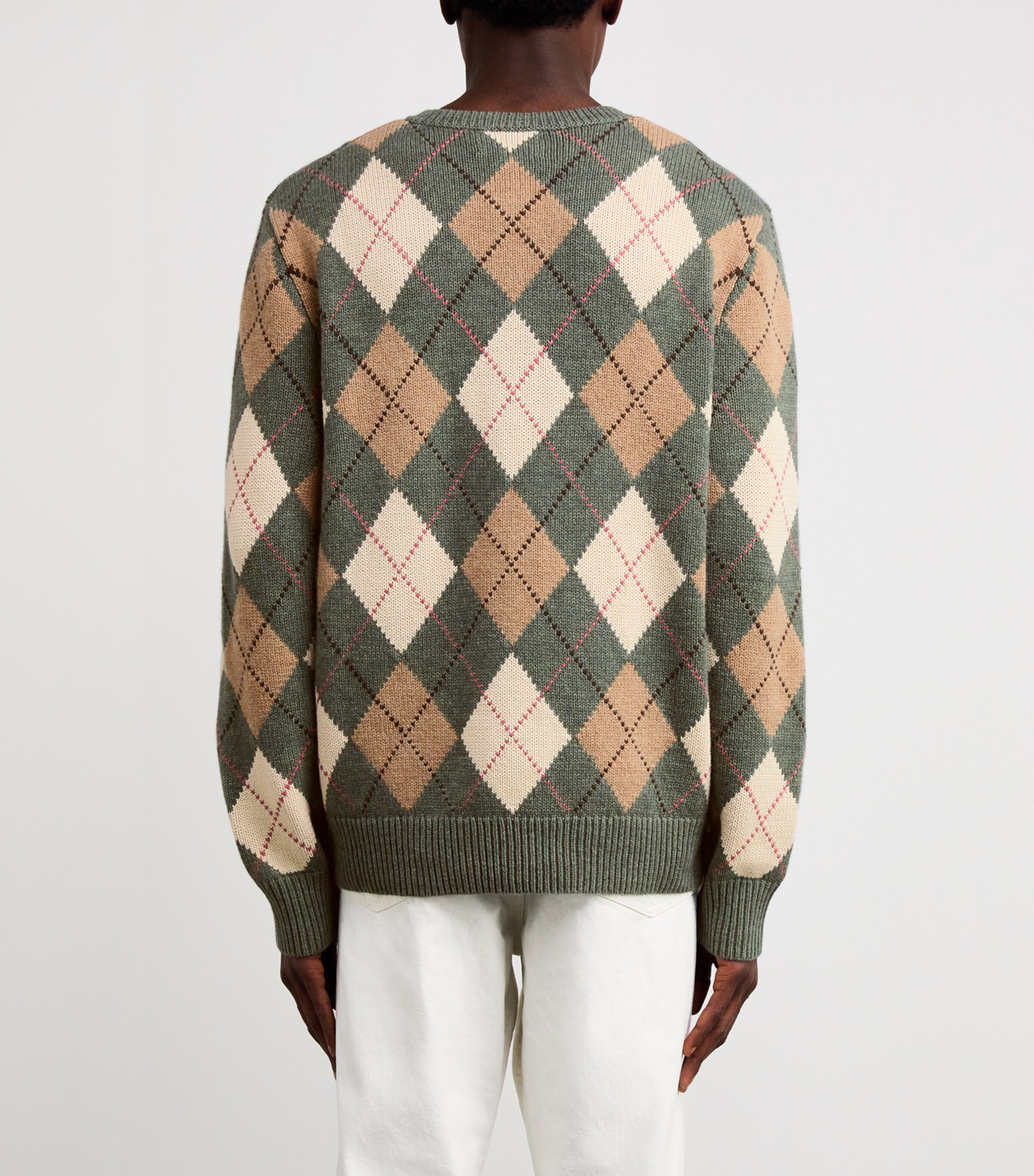 Polo Ralph Lauren Green Cotton-Wool Argyle Sweater | Harrods US