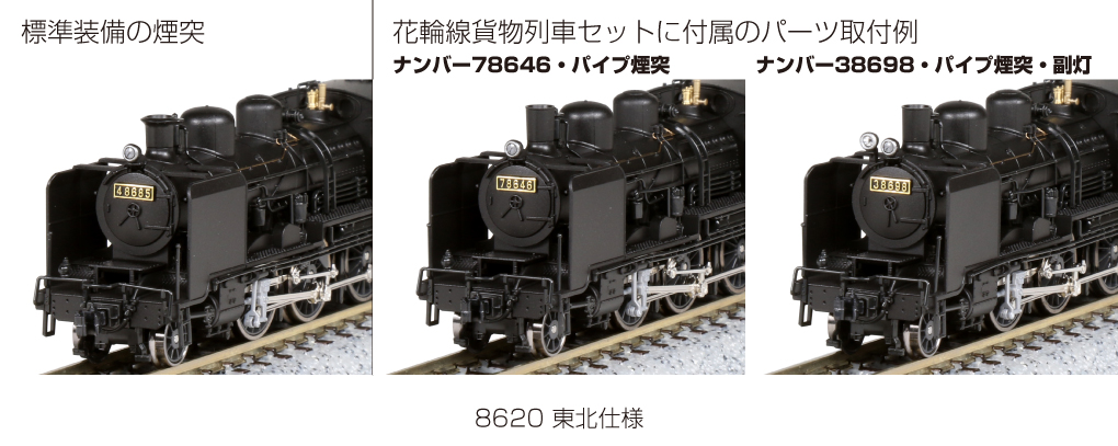 1017 2028-1 8620 東北仕様 KATO Nゲージ 8620 東北仕様 2028-1 鉄道模型