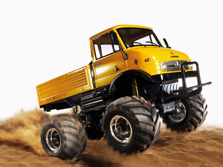 タミヤ 84321 メルセデス・ベンツ ウニモグ406ウイリー 塗装済ボディ