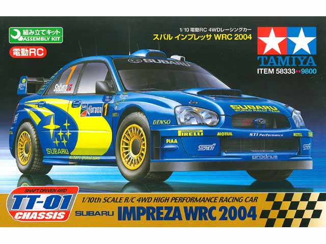 タミヤ 58333 TT01 スバルインプレッサWRC 2004 本体キット | 鉄道模型
