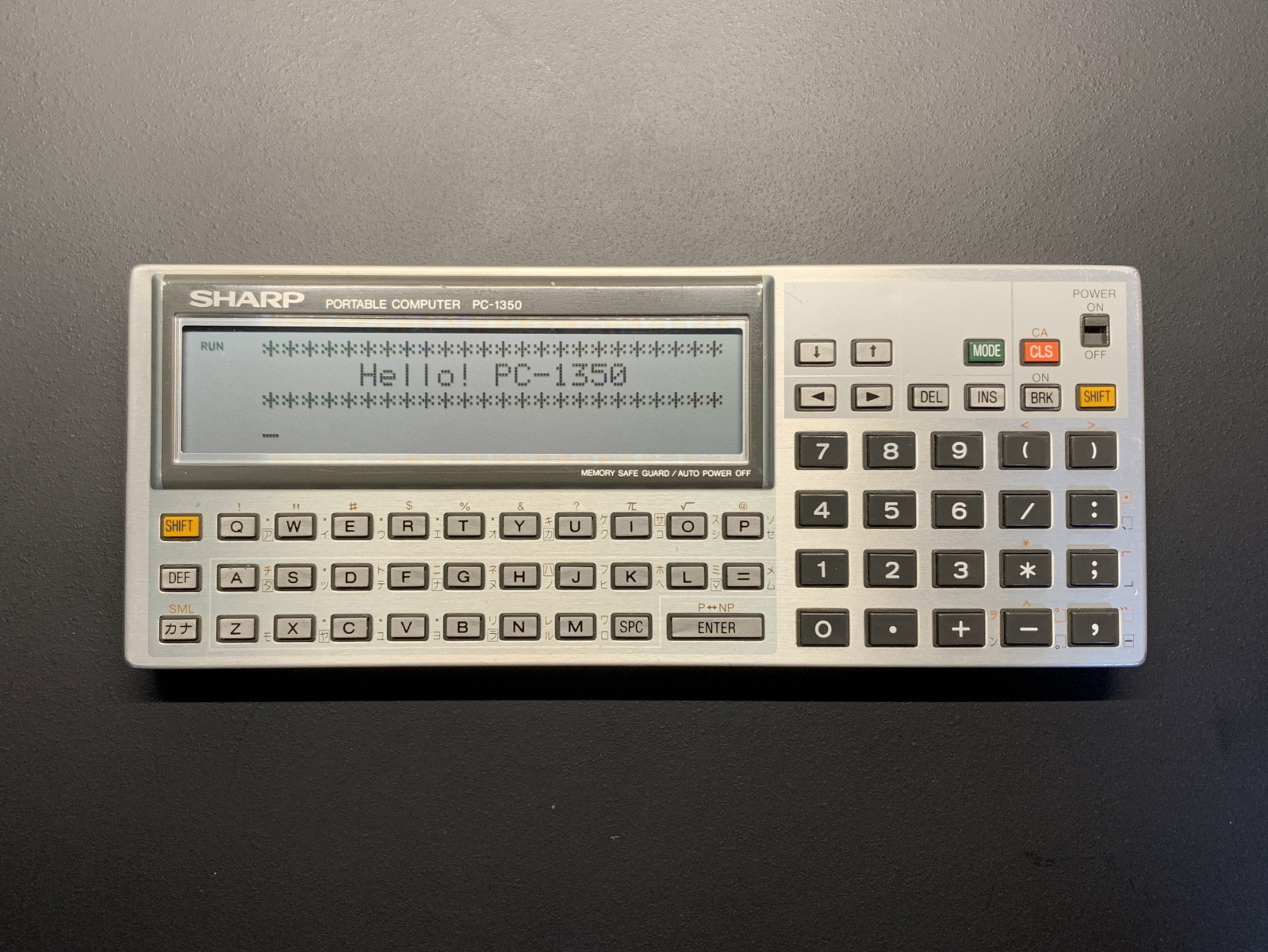 SHARP PC-1350 の使い方