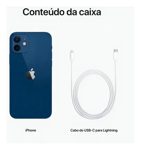 Apple iPhone 12 (128 GB) - Azul | Parcelamento sem juros