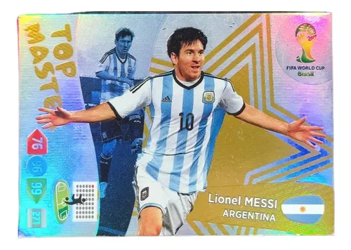 Carta Lionel Messi - Top Master Mundial Brasil 2014 Panini Lionel