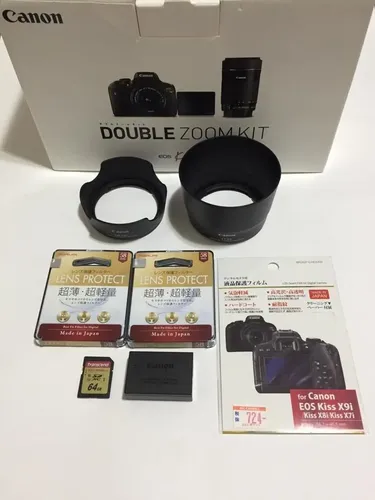 Câmera Canon Kiss Eos X8i Lente Dupla Ef-s 18-55mm/55-250mm Preto